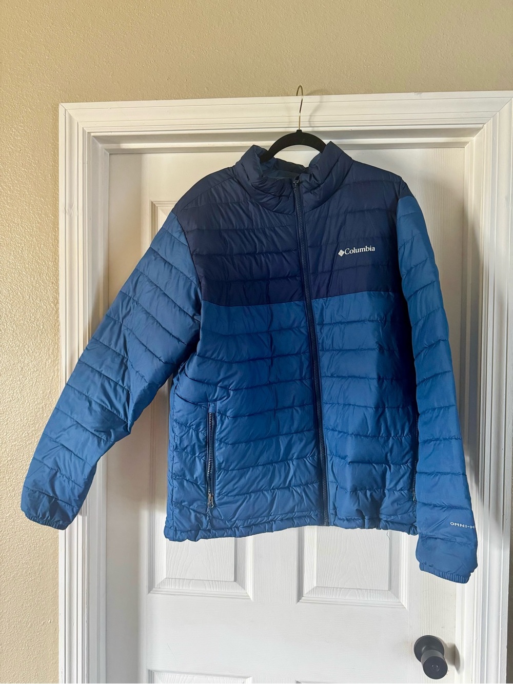 Columbia Two-Tone Blue Men's Quilted Puffer Jacket